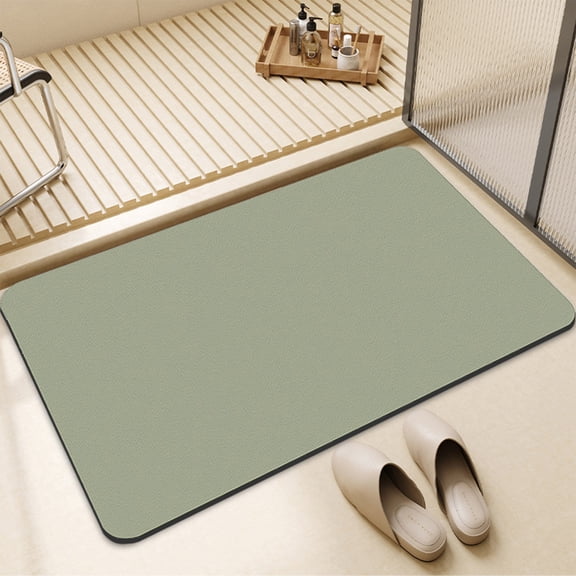 Clearance!JMYHOAM Bath Rug- Super Absorbent Dry- Rubber Backing Non Slip -Washable Bathroom Floor Mats- Shower Rug for In Front of Bathtub-Shower Room -16x24- Bathroom Accessories