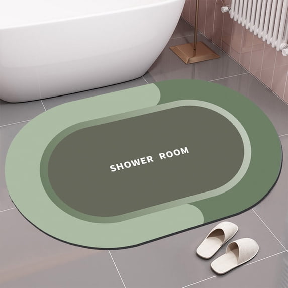 Clearance! JMYHOAM Bath Rug Super Absorbent Quick Dry Non Slip Backing Washable Bathroom Floor Mats Shower Rug for In Front of Bathtub Shower Room