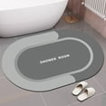 thumbnail image 1 of Clearance! JMYHOAM Bath Rug Super Absorbent Quick Dry Non Slip Backing Washable Bathroom Floor Mats Shower Rug for In Front of Bathtub Shower Room, 1 of 8