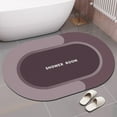 thumbnail image 1 of Clearance! JMYHOAM Bath Rug Super Absorbent Quick Dry Non Slip Backing Washable Bathroom Floor Mats Shower Rug for In Front of Bathtub Shower Room, 1 of 8