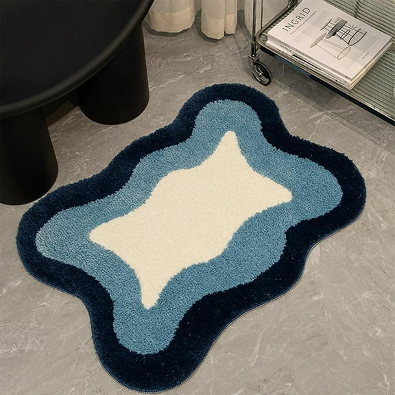 Clearance!JMYHOAM Bath Rug Thick Soft Absorbent Rubber Backing Dry Microfiber Mats Machine Washable Rugs for Shower Floor Bathroom Runner Bathmat Accessories Decor Bathroom Accessories