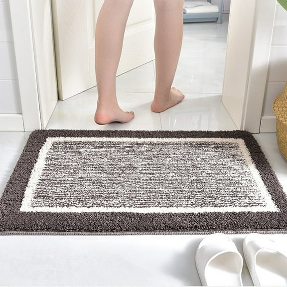 Clearance!JMYHOAM Bathroom Rugs, Soft and Absorbent Microfiber Bath Rugs, Non-Slip Shower Carpet, Machine Wash Dry, Bath Mats for Bathroom Floor, Tub and Shower