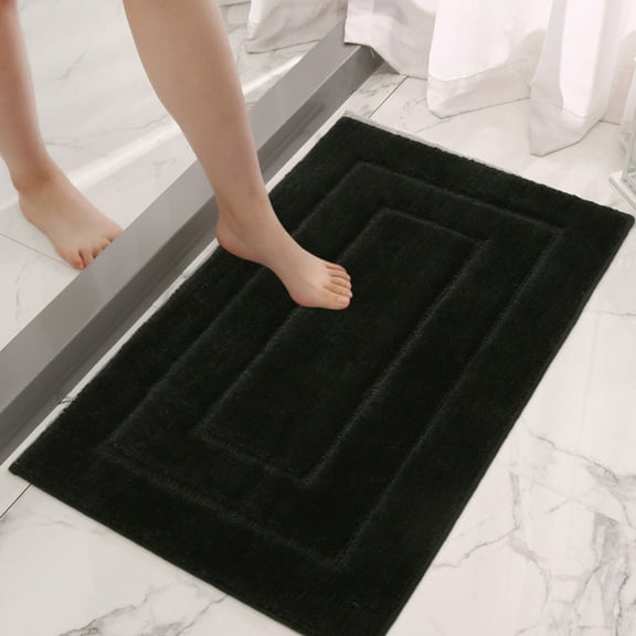 Clearance!JMYHOAM Bathroom Rugs, Soft and Absorbent Microfiber Bath Rugs, Non-Slip Shower Carpet, Machine Wash Dry, Bath Mats for Bathroom Floor, Tub and Shower