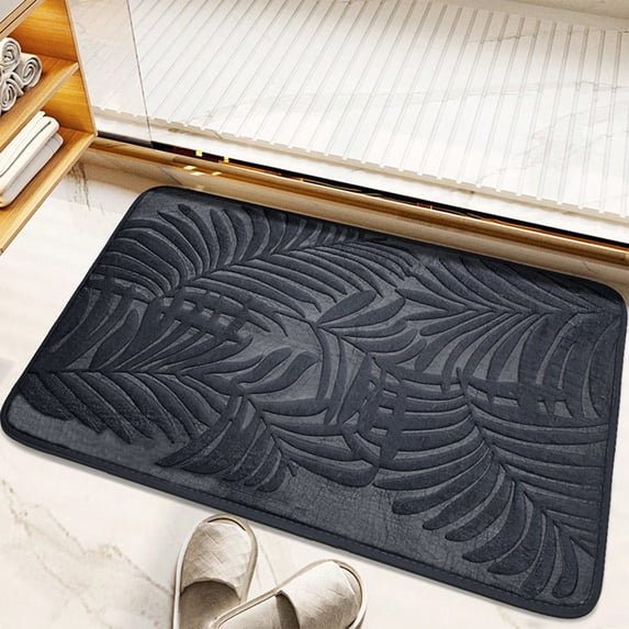 Clearance!JMYHOAM Bathroom Water Absorbent Door Mat Dry Entry Mat for Shower Room Solid Color Non Slip Rug for toilet Entrance Floor Mats