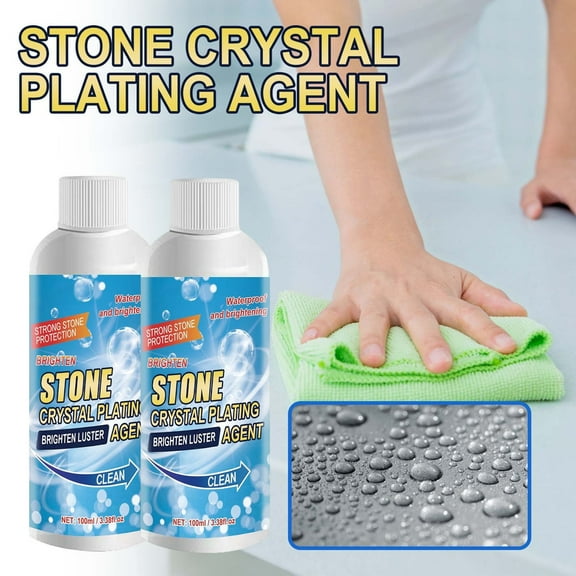 Clearance! JMYHOAM Cleaning Gadgets 2PCS Stone Crystal Plating Agent Kitchen Quartz Stone Tile Countertop Scratch Repair Cleaning Stains Brightener 100ml Cleaning Supplies