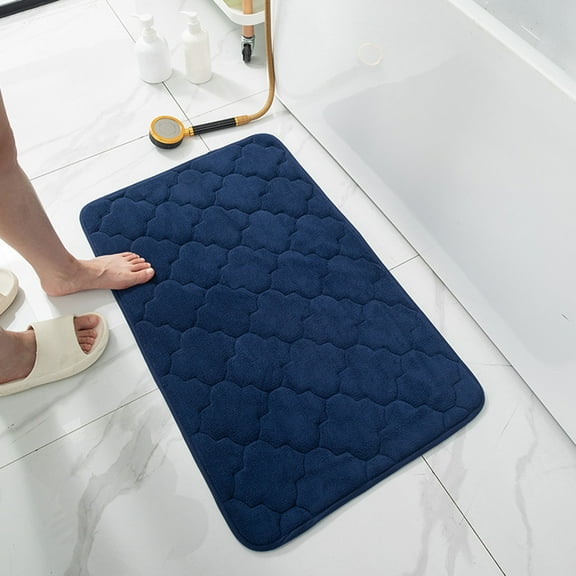 Clearance!JMYHOAM Entrance Door Mat Bathroom Non Slip Floor Mat Machine Washable Sponge Absorbent Soft Pad Bathroom Accessories Floor Mats