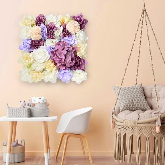Clearance! JMYHOAM Fake Flowers Flower 13.7x13.7in Artificial Silk Flower Hydrangea Rose Floral Panel for Wedding Photo Stage Home Party Background DecorationGifts