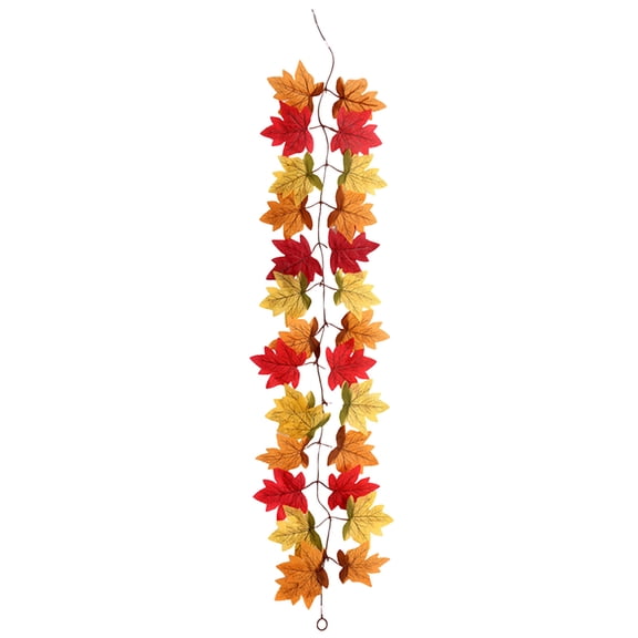 Clearance JMYHOAM Halloween Home Decoration Simulation Maple Leaf Rattan Wholesale Europe and The United States Home Decoration Simulation Maple Leaf Scenic Arrangement Simulation Maple Leaf