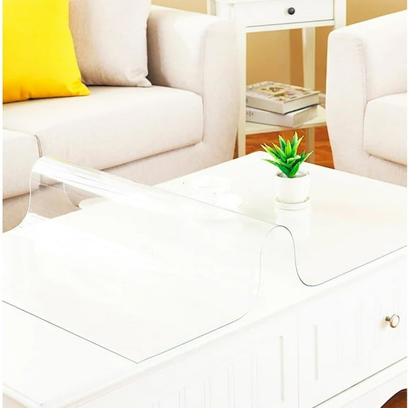 JMYHOAM Indoor Mat Clear Chair Mat for Hard Floors Transparent office Mats, Heavy Duty Floor Protector Mat for office & Home - Rectangle Home and Kitchen