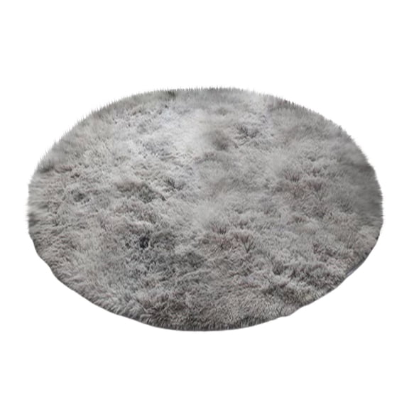Clearance!JMYHOAM Indoor Mat Round Tie-dyed Silk Wool Carpet Home Bedroom Living Room Coffee Table Blanket Computer Chair Mat Easy to Care 60cm Home and Kitchen