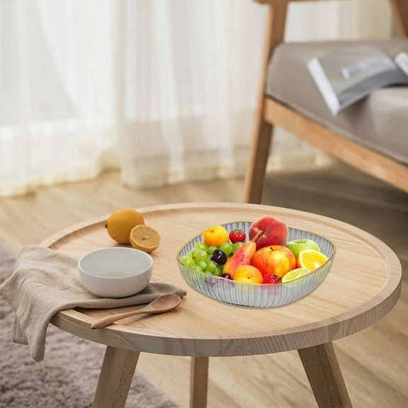 Clearance! JMYHOAM Kitchen Gadget Crylic PC Fruit Platter Small Snack Serving Bowl for Hotels Fruit Bowl for KTV Plastic Fruit Tray for Commercial Use. Home and Kitchen
