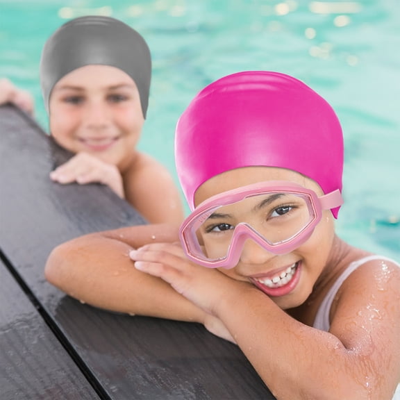 Clearance! JMYHOAM Macaron Color Swimming Goggles Flat Opposition Fogs Large Frame Swimming Goggles Plastic Swimming Goggles Children Diving Goggles Sports and Outdoors