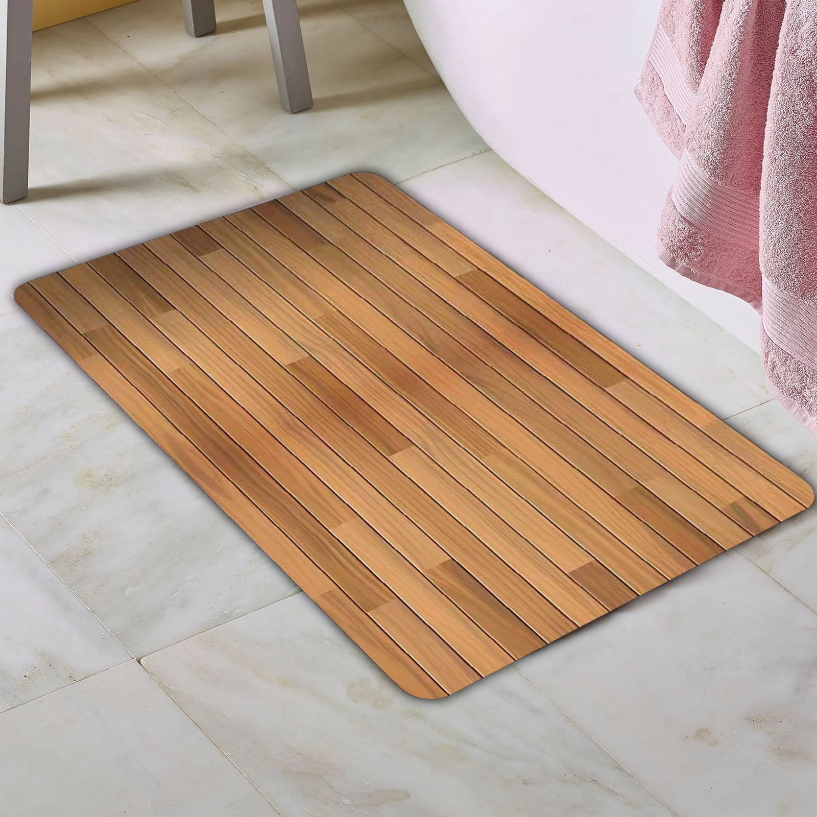 Clearance!JMYHOAM Modern Simples Diatom Mud Floor Mat Line Painting ...