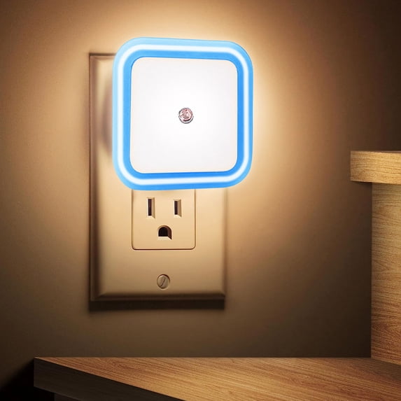 Clearance! JMYHOAM Night Lights Dimmable Night Light Plugs Into Wall with Light Sensor Auto /off LED Night Light for Baby Bathroom Stairway Corridor Warm White Household Appliances