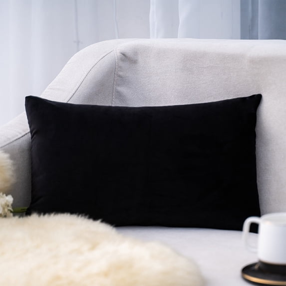 Clearance!JMYHOAM Pillow Case Rectangle Velvet Throw Pillow Cover Colour Waist Pillow Cushion Home Textiles