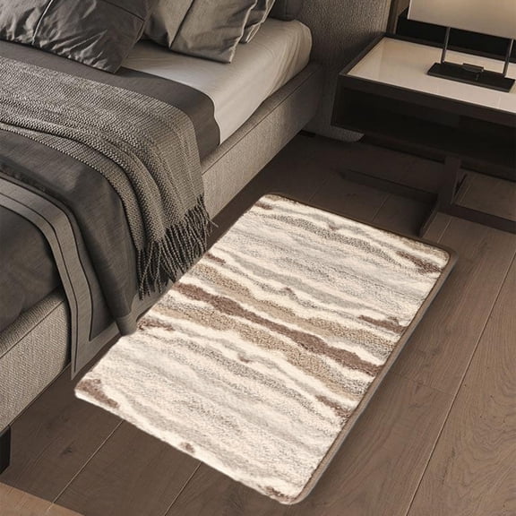 Clearance!JMYHOAM Rugs Absorbent Non-Slip Foam Machine Washable Soft Velvet Bath Mats Easier to Dry for Bathroom Floor Bathroom Accessories