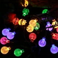 thumbnail image 1 of Clearance! JMYHOAM Solar LED Outdoor Light String Solar Spherical String Outdoor Ambient Crystalline Globes Christmas Garden Patio Light Strip Colourful Lights Outdoor and Garden, 1 of 9