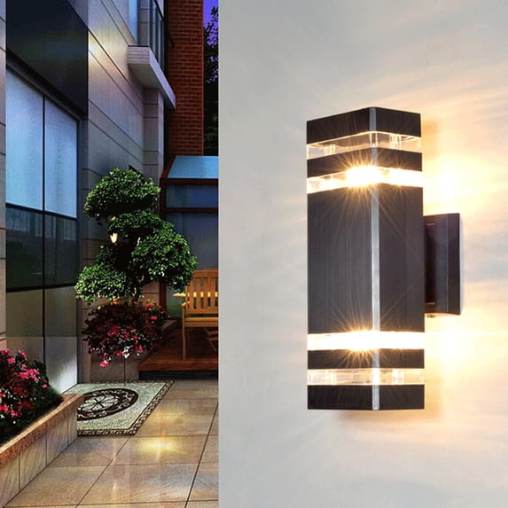 Clearance! JMYHOAM Solar Lights Outdoor 218 Solar Wall Lamp Human Body Induction Light Five Sided LED Light Light Red and Blue Flashing Solar Light Household Appliances