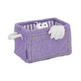 thumbnail image 1 of Clearance! JWDX Home Textile Storage, Cute Cube Storage Box Little Toy Snack Organizer Folding Storage Box Suitable for Children Boys Girls Nursery Playroom (Two Sizes Three Colors) Purple, 1 of 6