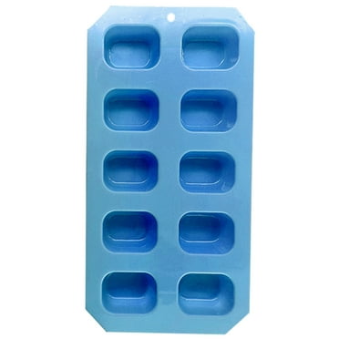 Clearance! JWDX Ice Cube Tray, Ice Cube Mold Promotion, Creative Square 10 Even Ice Grid Plastic Ice Box Homemade Ice Convenient Ice Storage Box Ice Ball Model Blue