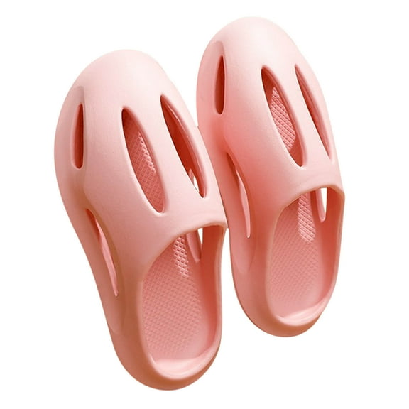JeashCHAT Sandals for Women, Slide Sandals Women's Flat Shoes Ladies Beach Sandals Summer Non-Slip Causal Slippers (Pink)