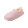 thumbnail image 1 of Clearance JeashCHAT Slip On Cotton Slippers Fuzzy Slippers Boots Memory Foam Booties Comfy House Shoes Indoor Outdoor (Pink), 1 of 3
