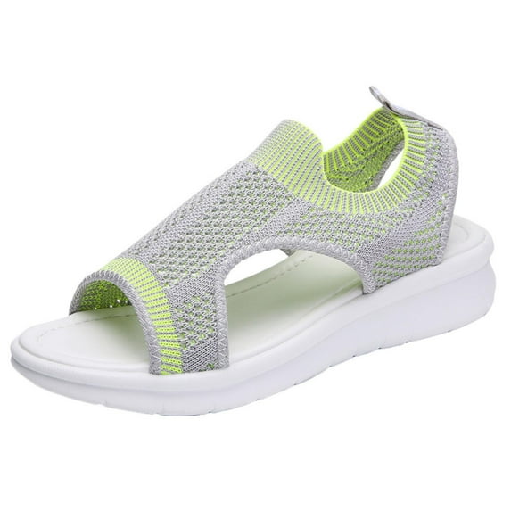 Clearance JeashCHAT Women's Platform Sport Sandals Comfortable Lightweight Breathable Hollow Out Mesh Sandals Summer Outdoor Walking Sandals Open Toe Hiking Sandals