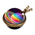 thumbnail image 1 of Jewelry VerPetridure Necklace Luminous Double-sided Dome Planetary Necklace Pendant Luminous Double-sided Ball Universe Couple Chain Luminous Souvenir Couple Necklace, 1 of 2