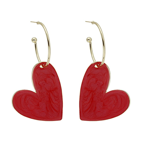 Jewelry VerPetridure Silver Needle Temperament Love Stud Earrings Funny And Cute Design Earrings French Romantic Heart Gift Ear Studs