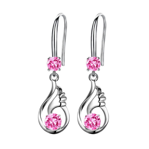 Jewelry VerPetridure Women's Earrings Pendant Zircon Inlaid Creative Earrings Temperament Long Style Women's Earrings Hanging Jewelry