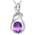 Clearance! Jewelry Gifts For Women Amethyst Pendant Necklace