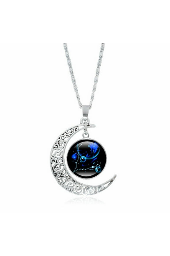 Jewelry VerPetridure 12 Constellation Moon Necklace for Mom Present for Women Her