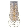 thumbnail image 1 of Jewelry VerPetridure 12Pairs Vintage Silver Gold Big Circle Hoop Earrings Women Steampunk Ear Clip, 1 of 4