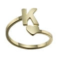 thumbnail image 1 of Jewelry VerPetridure 26 English Letter Opening Rings Stainless Steel Love Retro Jewelry, 1 of 1