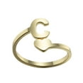 thumbnail image 1 of Jewelry VerPetridure 26 English Letter Opening Rings Stainless Steel Love Retro Jewelry, 1 of 1