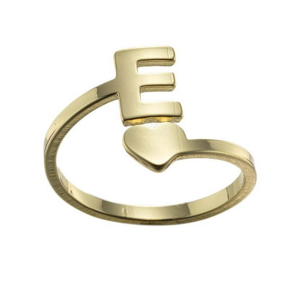 Jewelry VerPetridure 26 English Letter Opening Rings Stainless Steel Love Retro Jewelry