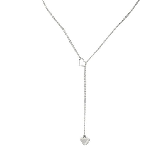 Jewelry VerPetridure Beauty Charm Women Stainless Steel Heart Pendant Chain Necklace