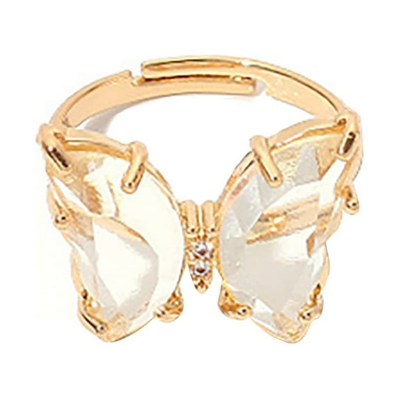Jewelry VerPetridure Butterfly Color Transparent Living Ring Super Immortal Ring