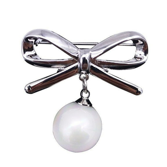 Jewelry VerPetridure Cardigan Anti-Glare Pin Clothing Accessories Pearl Horizontal Brooch