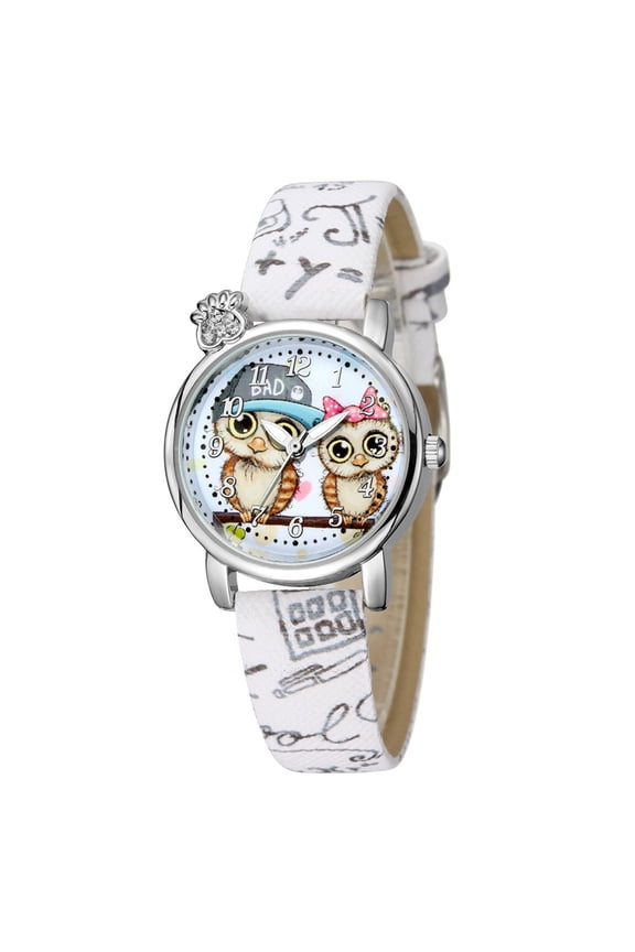Jewelry VerPetridure Cartoons buckle Dazzling Mesh Belt Watch Rubber watch