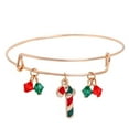 thumbnail image 1 of Jewelry VerPetridure Christmas Bracelet Charms For Women Girls Thanksgiving Holiday Bell Santa Expandable Crystal Bracelet Jewelry, 1 of 2