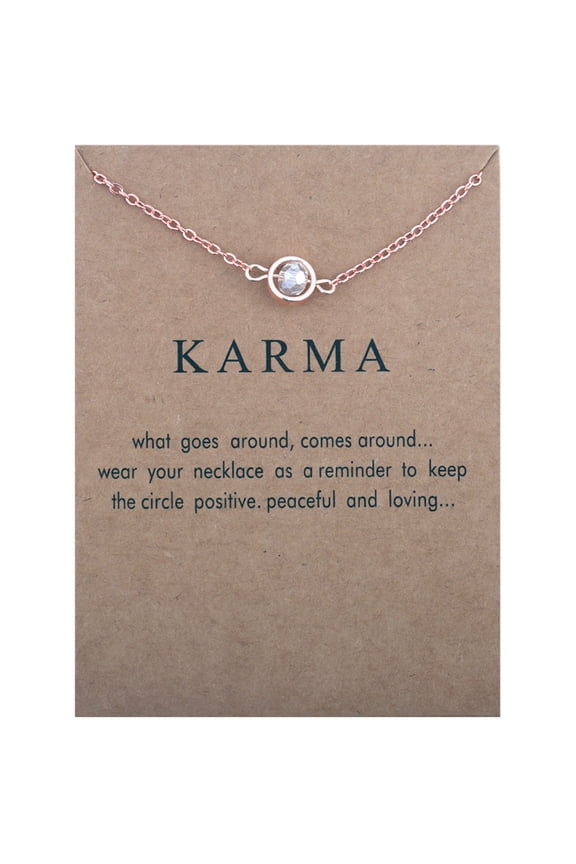 Jewelry VerPetridure Circle Crystal Clavicle Chain Card Necklace Personalized Jewelry Gift Holiday Necklace