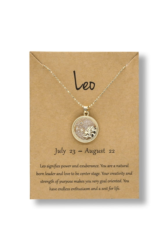 Jewelry VerPetridure Coin Chain Golden Day And Night Twelve Constellation Necklace Couple Necklace