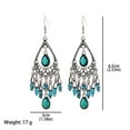 thumbnail image 1 of Jewelry VerPetridure Creative Bohemian Vintage Carved Water Drop Tassel Earrings, 1 of 7