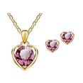 thumbnail image 1 of Jewelry VerPetridure Crystal Pendant Necklace Earrings Jewelry Combination Ladies Jewel, 1 of 3
