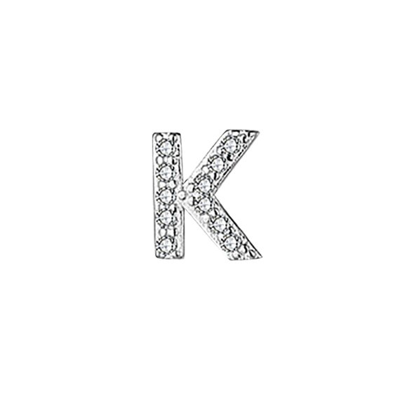 Clearance Jewelry Under $5 VerPetridure Earrings for Women Girls Initial Stud Earring zircon 5mm AZ Capital Letter