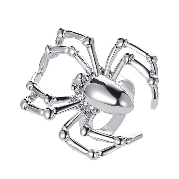 Jewelry VerPetridure Halloween Funny Spider Open Ring Personality Dripping Ring Free Size
