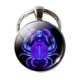 thumbnail image 1 of Clearance Jewelry Under $5 VerPetridure Keychain 12 Constellation Zodiac Sign Pendant Double Face Keyring Key Holder, 1 of 1