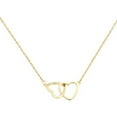 thumbnail image 1 of Jewelry VerPetridure Ladies Alloy Peach Heart Double Heart Necklace Female Love Necklace Gold, 1 of 5