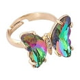 thumbnail image 1 of Jewelry VerPetridure Ladies Creative Gradient Butterfly Adjustable Ring With Opening, 1 of 2